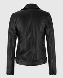 Adele Exarchopoulos Black Leather Jacket