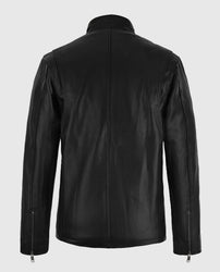 Henry Cavill Black Leather Biker Jacket
