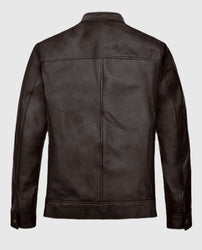 Michael Jordan Brown Leather Jacket