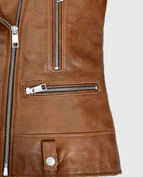 Kylie Jenner Brown Leather Jacket
