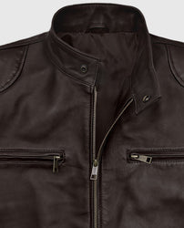 Michael Jordan Brown Leather Jacket