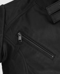 The Bricklayer Nina Dobrev Black Leather Jacket