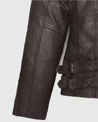 Hailey Baldwin Bieber's Brown Leather Jackets