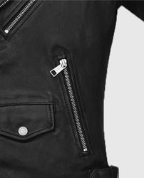 Nicholas Hoult Biker Leather Jacket