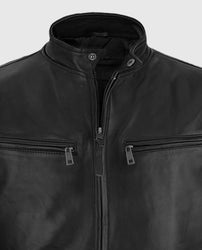 Henry Cavill Black Leather Biker Jacket