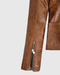 Kylie Jenner Brown Leather Jacket