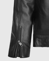 Michael Fassbender Frank Film Black Leather Jacket