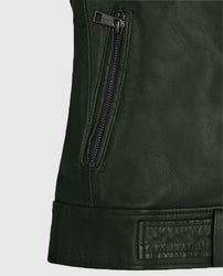 Victoria Justice Green Leather Jacket