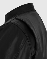 Henry Cavill Black Leather Biker Jacket