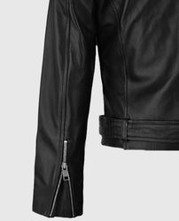 Adele Exarchopoulos Black Leather Jacket