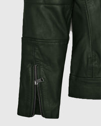 Victoria Justice Green Leather Jacket