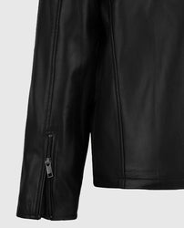 Henry Cavill Black Leather Biker Jacket