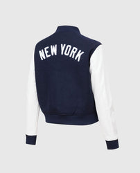 MLB New York Yankees Women's Blue Varsity Jacket