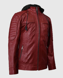 Men's Rodeo Hooded Leather Jacket