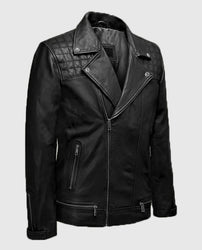 Ironwood Black Biker Leather Jacket