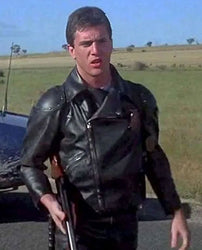 Mad Max Mel Gibson Black Leather Jacket