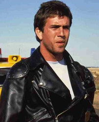 Mad Max Mel Gibson Black Leather Jacket