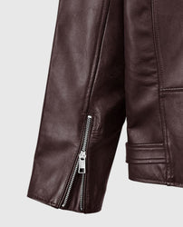 Joe Jonas Biker Leather Jacket