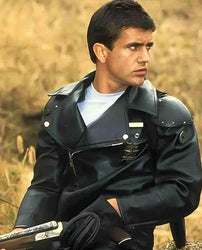 Mad Max Mel Gibson Black Leather Jacket