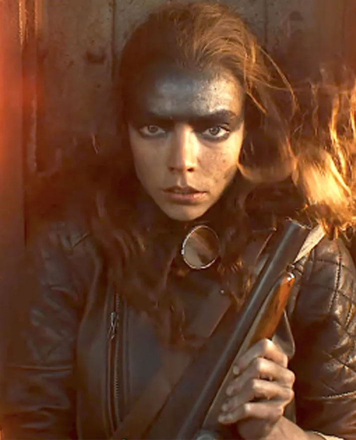 Furiosa A Mad Max Saga 2024 Anya Taylor-Joy Leather Jacket