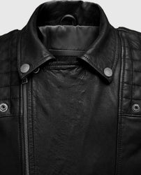 Ironwood Black Biker Leather Jacket