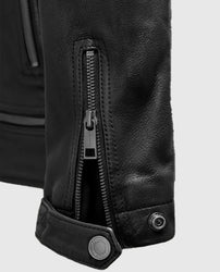 Ironwood Black Biker Leather Jacket