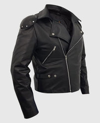 Mad Max Mel Gibson Black Leather Jacket