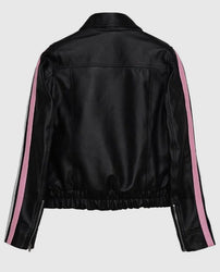 Diddi Moda Ribbon Leather Jacket