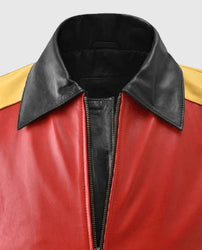 Men's 8 Ball Pool Bomber Leather Jacket
