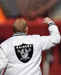Mark Davis Las Vegas Raiders White Jacket