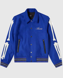 Amiri Bones Letterman Wool Jacket