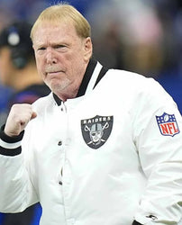 Mark Davis Las Vegas Raiders White Jacket