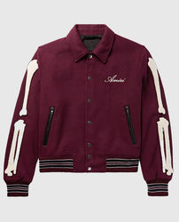 Amiri Bones Letterman Wool Jacket