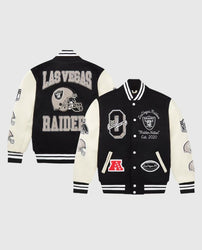 Las Vegas Raiders OVO Black Varsity Jacket