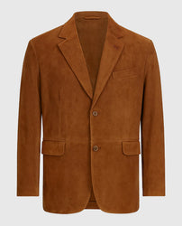 Men's Leather Suede Blazer