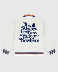 New York or Nowhere Nyon x Mets Motto Varsity Jacket