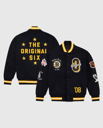 Boston Bruins OVO Black Varsity Jacket