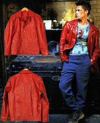 Brad Pitt Fight Club Leather Jacket