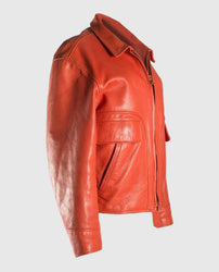 Juice WRLD Orange Leather Jacket