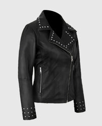 Eva Studded Leather Jacket