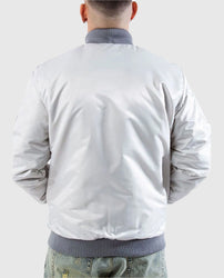 LA Dodgers Silver Bomber Satin Jacket