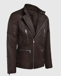 Shotgun Brown Moto Leather Jacket