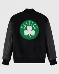 Boston Celtics OVO Black Varsity Jacket