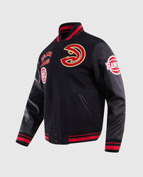 NBA Atlanta Hawks Men's Rib Wool Varsity Jacket