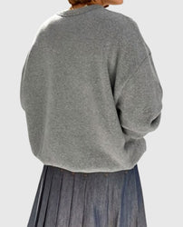 Shrinking S02 Christa Miller Grey Oversized Sweatshirt