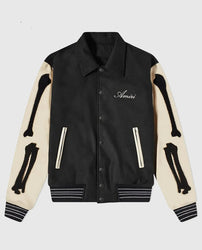 Amiri Bones Letterman Wool Jacket