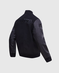 NBA Golden State Warriors Men's Black Varsity Jacket