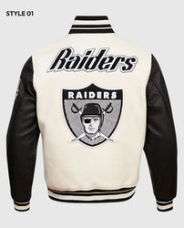 Las Vegas Raiders Retro Classic Rib Varsity Jacket