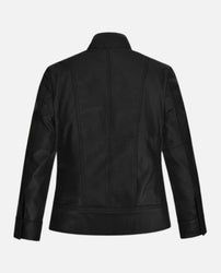The Bricklayer Nina Dobrev Black Leather Jacket