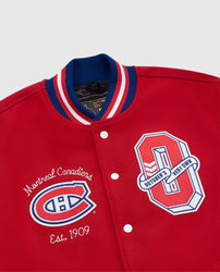 Montreal Canadiens OVO Red Varsity Jacket